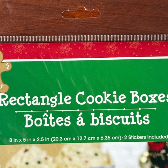 6 Holiday Cookie Boxes with Stickers - NWT - Picture 10 of 11